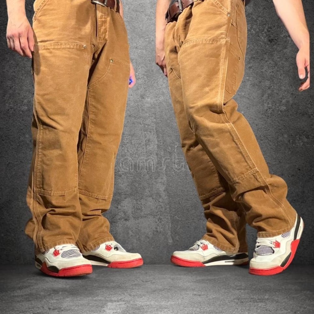 Vintage Carhartt brown double knee carpenter work pants Size 16x32